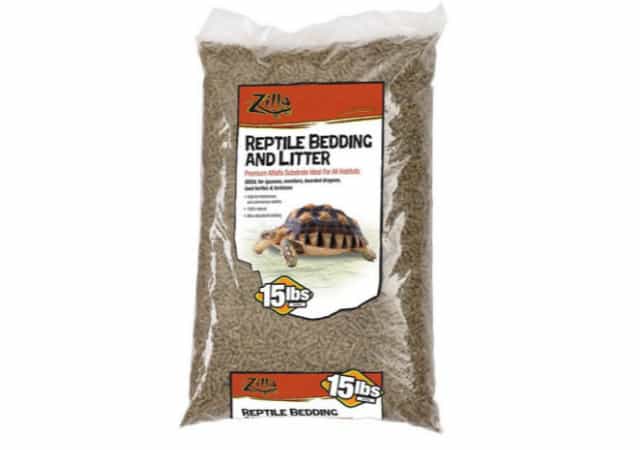 Zilla Alfalfa Meal Reptile Bedding on white background
